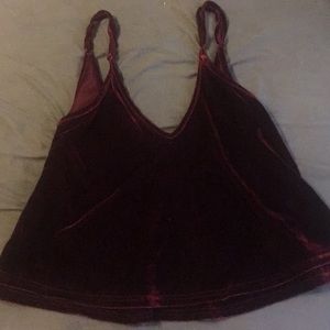 Small burgundy tank top